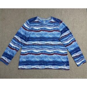 Reel Legends‎ Freeline Shirt Mens 2XL Blue Long Sleeve Fishing Performance Top